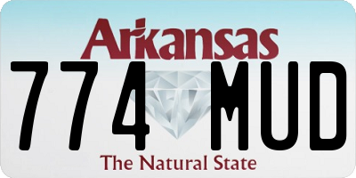 AR license plate 774MUD