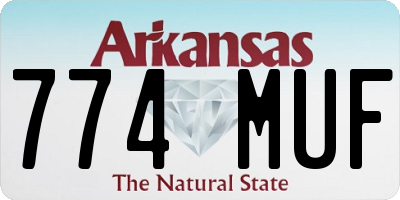 AR license plate 774MUF