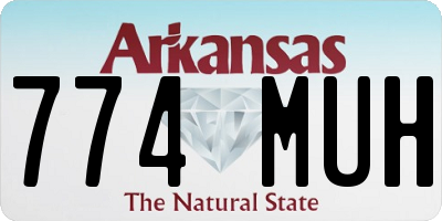 AR license plate 774MUH