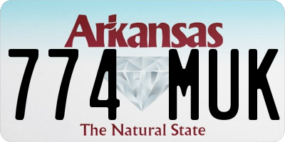 AR license plate 774MUK
