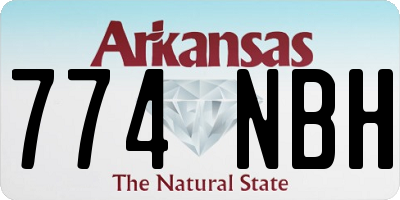 AR license plate 774NBH