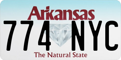AR license plate 774NYC