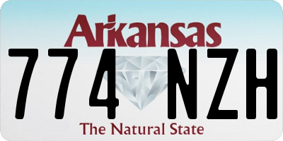 AR license plate 774NZH