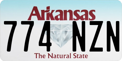 AR license plate 774NZN