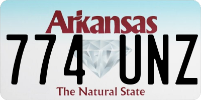 AR license plate 774UNZ