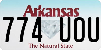 AR license plate 774UOU