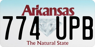 AR license plate 774UPB