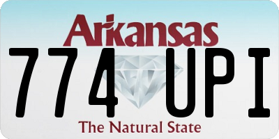 AR license plate 774UPI