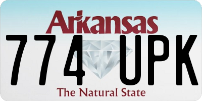 AR license plate 774UPK