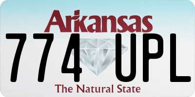 AR license plate 774UPL