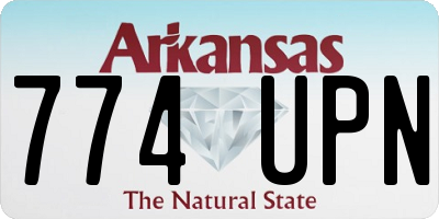 AR license plate 774UPN