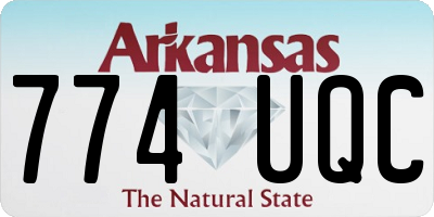 AR license plate 774UQC