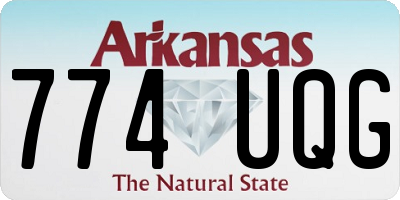 AR license plate 774UQG