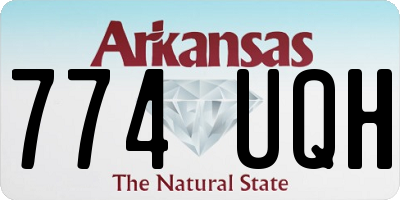 AR license plate 774UQH