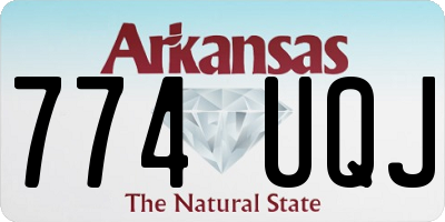 AR license plate 774UQJ