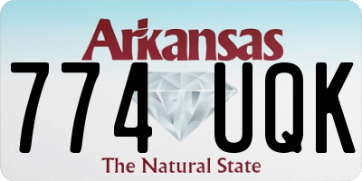 AR license plate 774UQK