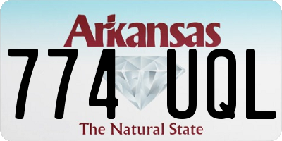 AR license plate 774UQL