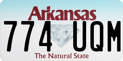 AR license plate 774UQM