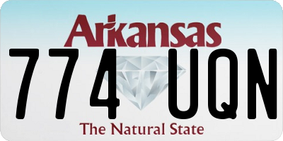 AR license plate 774UQN