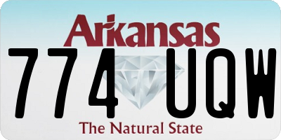 AR license plate 774UQW