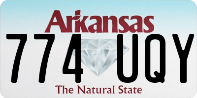 AR license plate 774UQY