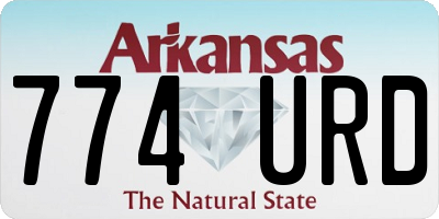AR license plate 774URD