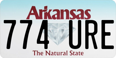 AR license plate 774URE