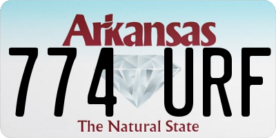 AR license plate 774URF