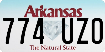 AR license plate 774UZO