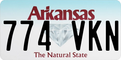 AR license plate 774VKN