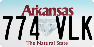 AR license plate 774VLK
