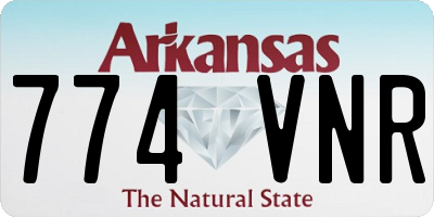 AR license plate 774VNR
