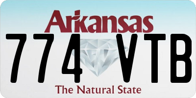 AR license plate 774VTB