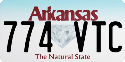 AR license plate 774VTC
