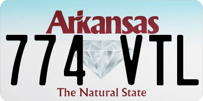 AR license plate 774VTL