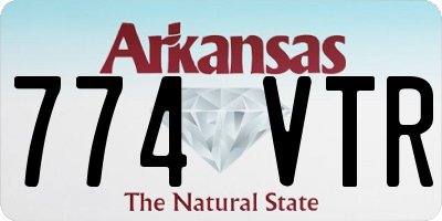 AR license plate 774VTR