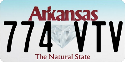 AR license plate 774VTV