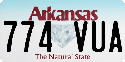 AR license plate 774VUA