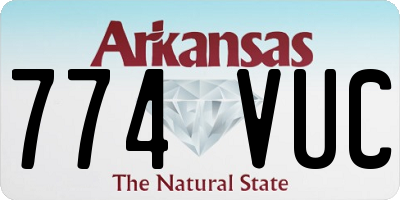 AR license plate 774VUC
