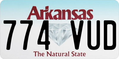 AR license plate 774VUD