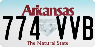 AR license plate 774VVB