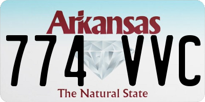 AR license plate 774VVC