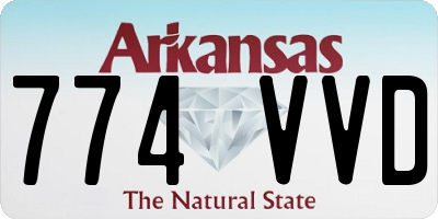 AR license plate 774VVD