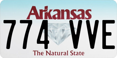 AR license plate 774VVE