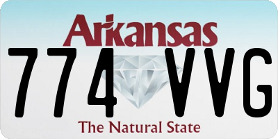 AR license plate 774VVG
