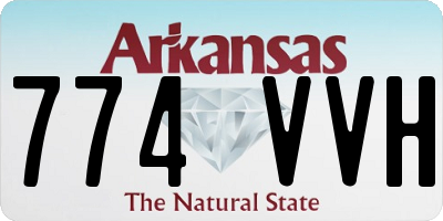 AR license plate 774VVH