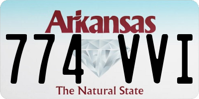 AR license plate 774VVI