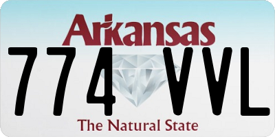 AR license plate 774VVL
