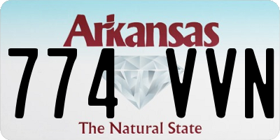 AR license plate 774VVN