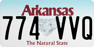AR license plate 774VVQ